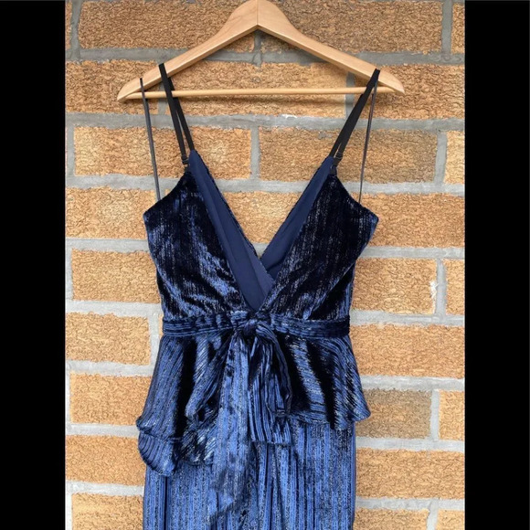 YUMI KIM DYNASTY VELVET DRESS MIDNIGHT TWINKLE XS - Picture 11 of 17